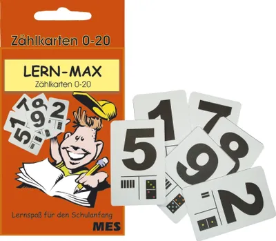 Produktbild von CMI Lernkarten Zählfix 21 Karten 0 - 20 in Schachtel