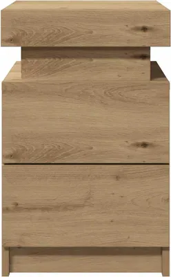 Produktbild von vidaXL LED-Nachttisch Artisan-Eiche 35x39x55 cm Holzwerkstoff