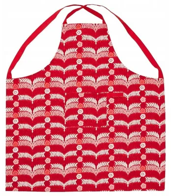 Produktbild von IKEA VINTERFINT Küchenschürze Weihnachtsmuster 85x89 cm rot