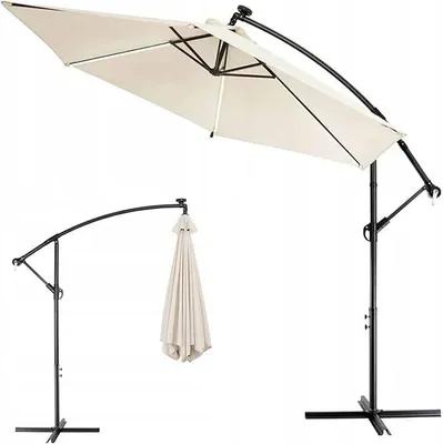 Produktbild von Extralink Sonnenschirm UV-Schutz Strand Gartenschirm Regenschirm 3m Garten Ampelschirm