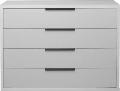 Produktbild von Kommode >Clyde< in kreidegrau matt lack - 122x90x45cm (BxHxT)