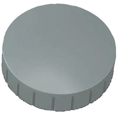 Image de MAUL Aimant rond 10 pièces 2,5 kg Plastique Ferrite incassable érodé laqué Ø 3,8 x 1,55 cm gris