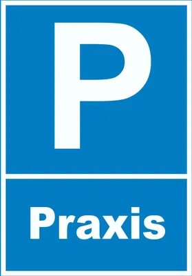 Produktbild von Parkplatz Praxis Schild A0 (841x1189mm)