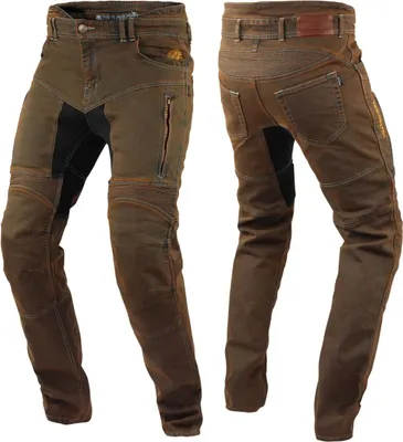 Produktbild von Trilobite Parado Doublelayer Slim Motorrad Jeans, braun, 44/32