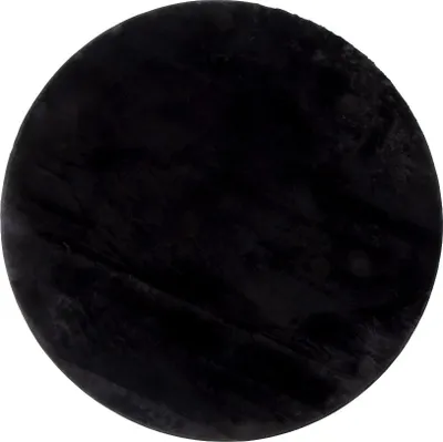 Produktbild von Milton & Oldbrook Flauschiger Teppich Ø 160 cm Pavia Schwarz