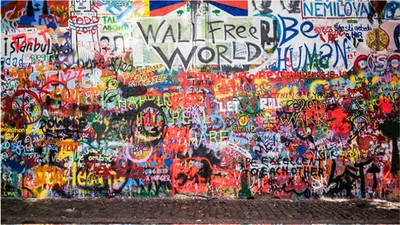 Produktbild von TPFLiving Kunstdruck LW-552 (OHNE RAHMEN) Poster - Leinwand - Wandbild - Hochauflösender Giclée-Druck, langlebig und hochwertig - Abstrakte Grafiti Kunst - Größe: 50x75cm