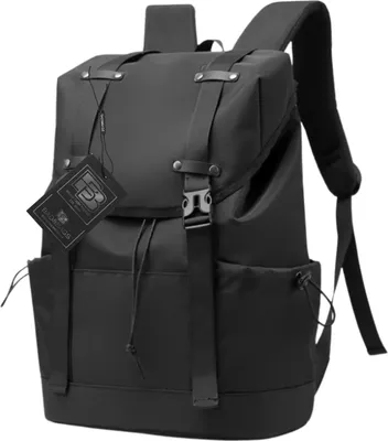 Produktbild von BAD&BAGS | Schwarzer Rucksack für Flugreisen City BAD&BAGS wasserdicht