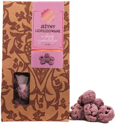 Image de Mûres lyophilisées au chocolat blanc à la saveur de l'ube, 50 g