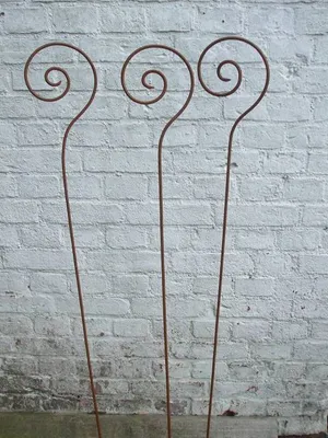 Produktbild von 3 Stück, Gartenstab Schnecke, Rankstab, Rosenstab, Rost,150 cm, Eisen