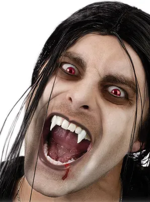Produktbild von Herausfahrbare Vampirzähne - Zahnblende aus Kunststoff