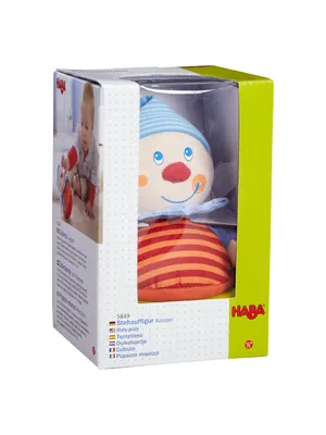 Produktbild von HABA Puppe, Stoffpuppe, Kuschelpuppe, Stehauffigur Kasper Kasper