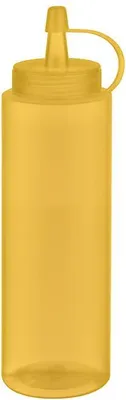 Produktbild von APS 93251 Quetschflasche, 6er-Set, Polyethylen, 260 ml, Ø 5 cm, Höhe 18 cm, Einfüllöffnung Ø 3 cm, gelb