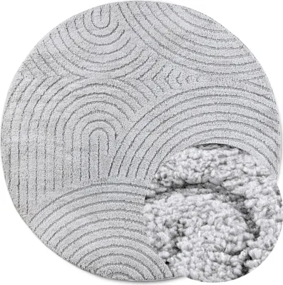Productafbeelding van Elle Decoration vloerkleed, kortpolig, zacht design "Panglao", lichtgrijs