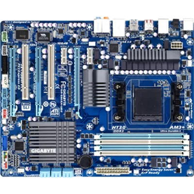 Produktbild von Gigabyte GA-990XA-UD3 ATX Mainboard Sockel AM3+ AMD® 990X Chipsatz PCIe DDR3 USB3 SATA getestet