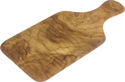 Produktbild von BERARD Schneidbrett mit Griff ca. 26 x 12 x 0,7 cm, Olivenholz