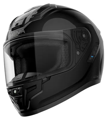 Image de Sena PHANTOM-BLK.S CASQUE - Casque moto brillant PHANTOM avec 60S integre