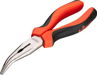 Produktbild von VIGOR Flachrundzange abgewinkelt V6503-200 Länge: 200 mm