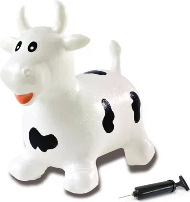 Image de Jamara Hüpftier Kuh weiß/schwarz mit Pumpe