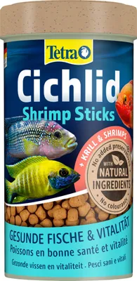Produktbild von Cichlidenfutter Tetra Shrimp Sticks 250ml - Fischfutter für Fleischfresser