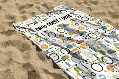 Zdjęcie produktu dla RĘCZNIK Sport z twoim dowolnym tekstem 50x30cm 098A