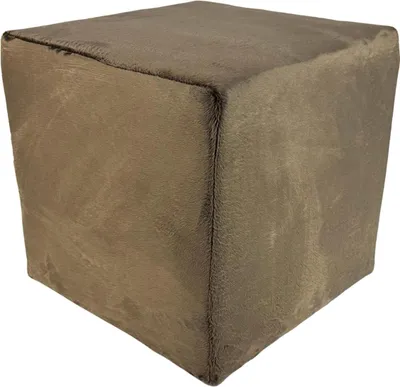 Obrázok produktu pre Zamatová stolička MINKY 40x40 cm štvorcová - mäkká stolička zo zamatovej látky - hnedá