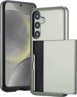 Image de imoshion Coque arrière avec porte-cartes pour le Samsung Galaxy S25 - Vert