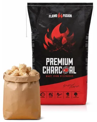 Immagine prodotto di Carbone di legna, faggio, 10 kg, lunga durata di combustione, ideale per la cucina all'aperto e per la griglia