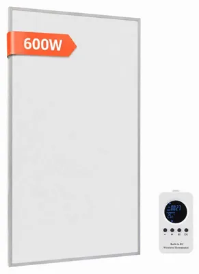 Infrarot-Heizpanel 600W mit Fernbedienung, Timer, TÜV