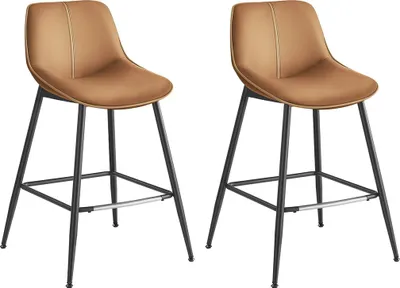 Produktbild von Barhocker-Set, 2er-Set, 62 cm hoch, karamellbraun