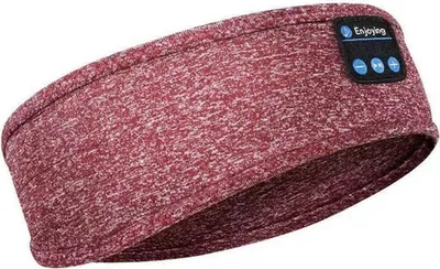 Produktbild von Schlaf Kopfhörer Bluetooth Schlaf Kopfhörer Stereo Lautsprecher Wireless Bluetooth Sport Stirnband Waschbare (Rot)