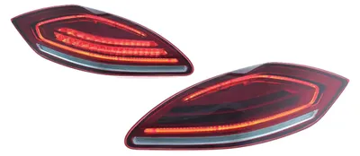 Productafbeelding van Achterlichtmontage, LED-projectieverlichting, dagrijverlichting, rood, 2 stuks