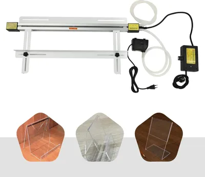 Image de Machine à cintrer à chaud l'acrylique et le plastique - Électrique - 220 V 1 000 W - Largeur de cintrage 60 cm - Pour PVC/caissons lumineux - Prise UE
