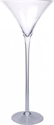 Produktbild von XL Martiniglas, Cocktailglas auf Fuß  H. 70cm D. 30cm Glas klar Hendriks Deco