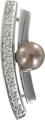 Produktbild von Anhänger - Gold 585 14K Diamant Zuchtperle - weißg