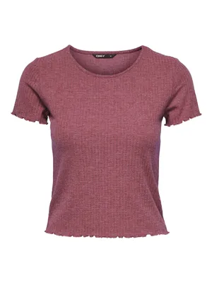 Immagine prodotto di Jack&Jones ONLEMMA Canotta a maniche corte, modello NOOS JRS, colore rosa-marrone/melange, taglia XS
