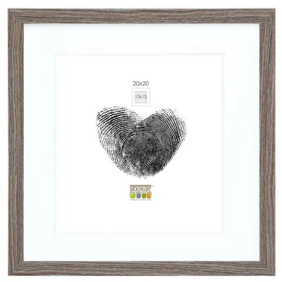 Immagine prodotto di Deknudt S66KH3, cornice in legno color bronzo-grigio, 20x20 cm, con passepartout