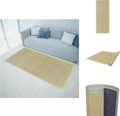 Produktbild von Teppich Bambus Natur Rechteckig 120x180 cm - Teppiche