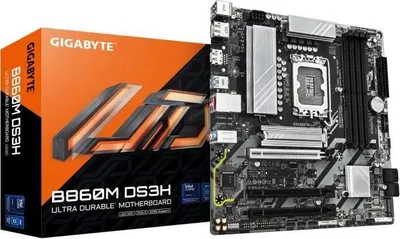 Obrázek produktu pro Základní deska, GIGABYTE B860M DS3H, LGA 1851, DDR5 až 9066 MHz, PCIe 5.0, 2,5GbE LAN