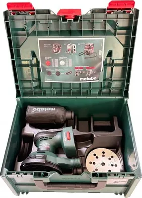 Produktbild von Metabo SXA 18 LTX 125 BL, Schwingschleifer, Schwarz, 10000 RPM, 20000 OPM, 2 mm, 78 dB
