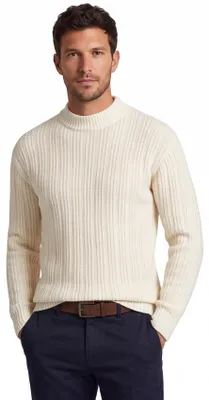 Produktbild von Boss Orange Pullover creme grob gestrickt Wolle
