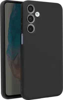 Image de Avizar, Soft Touch Housse silicone Samsung Galaxy M35, dos mat, noir