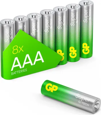 Immagine prodotto di GP Super AAA batterie alcaline (LR03), 8 pezzi, B01138