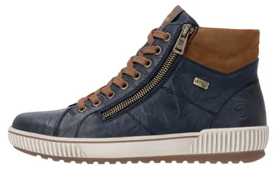 Imagen del producto de Remonte: Botas de cordones para mujer, color azul, para uso casual