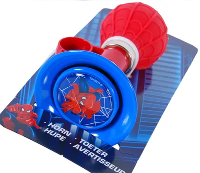 Obrázek produktu pro Klakson na kolo Spider-Man 13 cm červený / modrý
