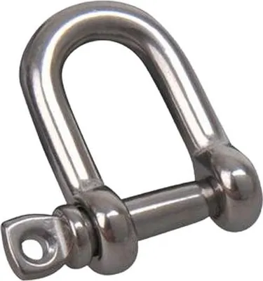 Productafbeelding van D-ring, 5 mm. A4 roestvast staal, AISI 316. 1.300 daN