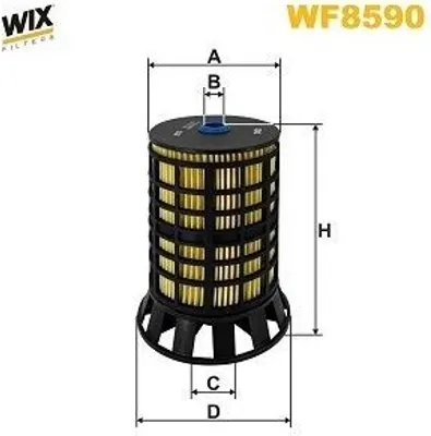 Produktbild von Kraftstofffilter WIX FILTERS WF8590 für FIAT Ducato Kastenwagen (250, 290) Filtereinsatz