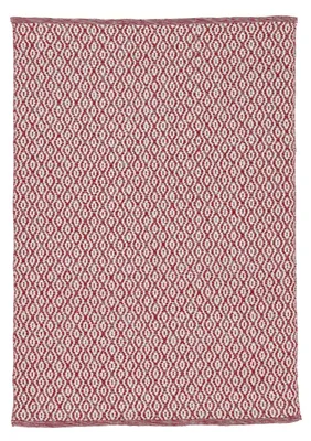 Produktbild von In- und Outdoor Teppich Frida Rot 200x290 cm Flachgewebeteppich Wendbar | Moderner Teppich Wetterfest und UV-beständig für Balkon, Terasse, Garten, Wohn- und Schlafzimmer