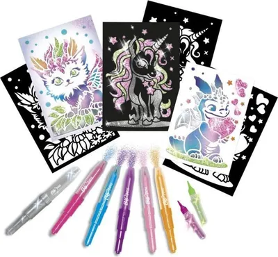 Immagine prodotto di BLOPENS - Set di penne spray X-TRA animali glitterati