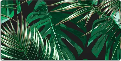 Produktbild von Schreibtischmatte Tischunterlage 100x50 cm Mauspad - rote Blumen