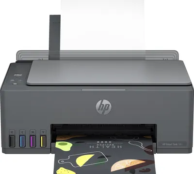 Obrázek produktu pro HP Smart Tank 581 Bezdr. př. All-in-One Barva Tiskárna, Kopírka, skener, Termotiskárna, Barevný tisk, 4800 x 1200 DPI, A4, Přímý tisk, Šedá
